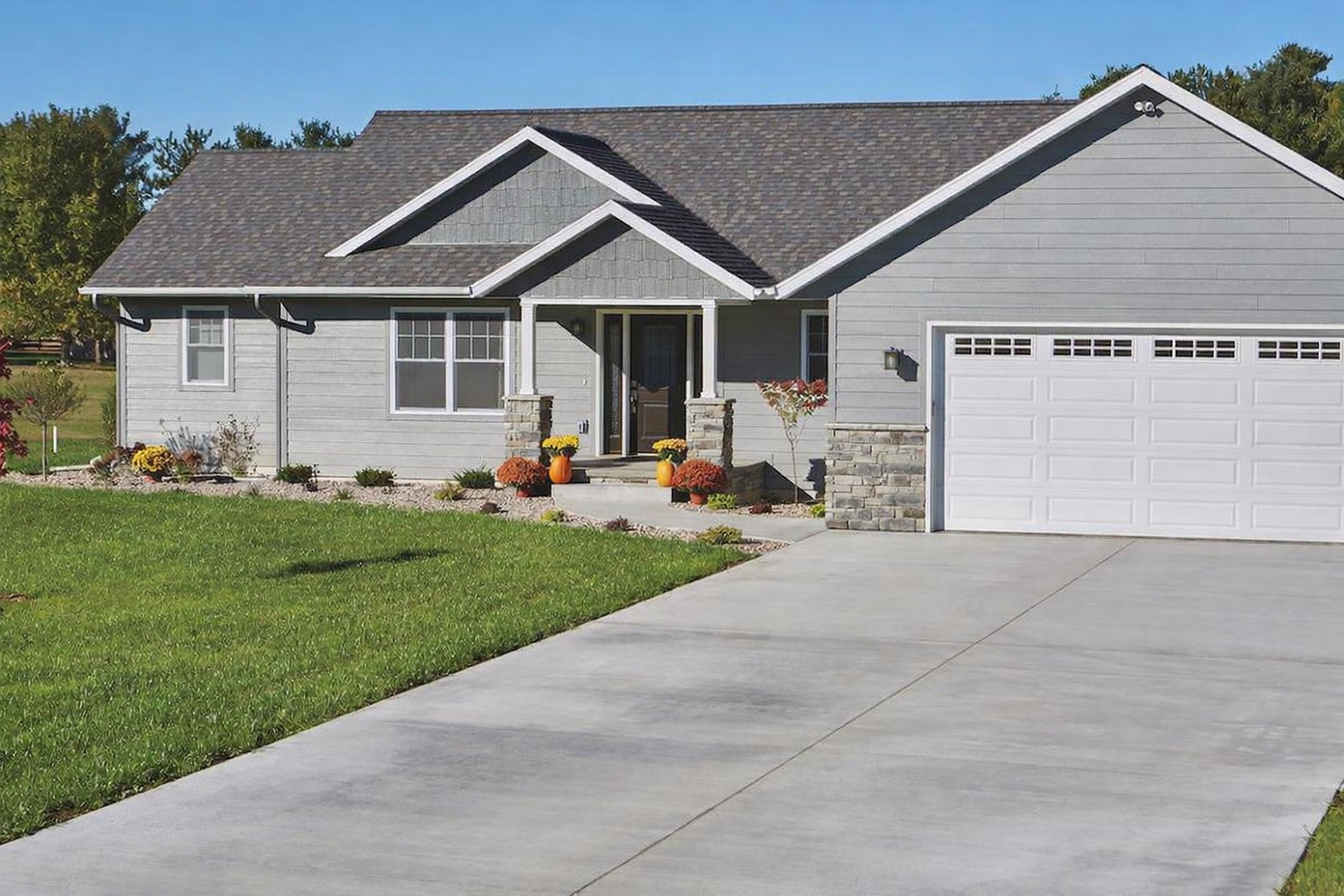 Concrete driveway building in Manhattan, KS