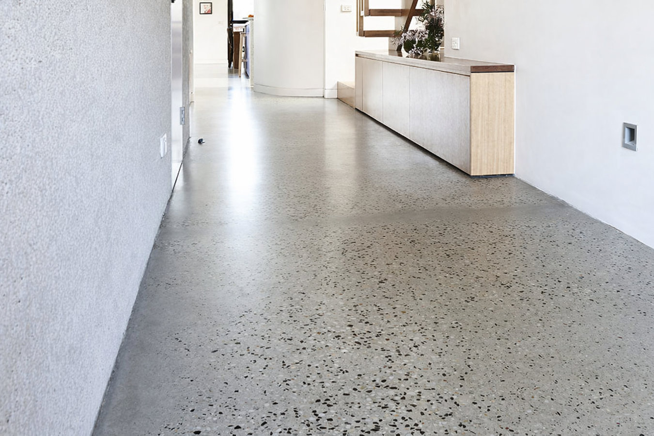 Concrete floor installation