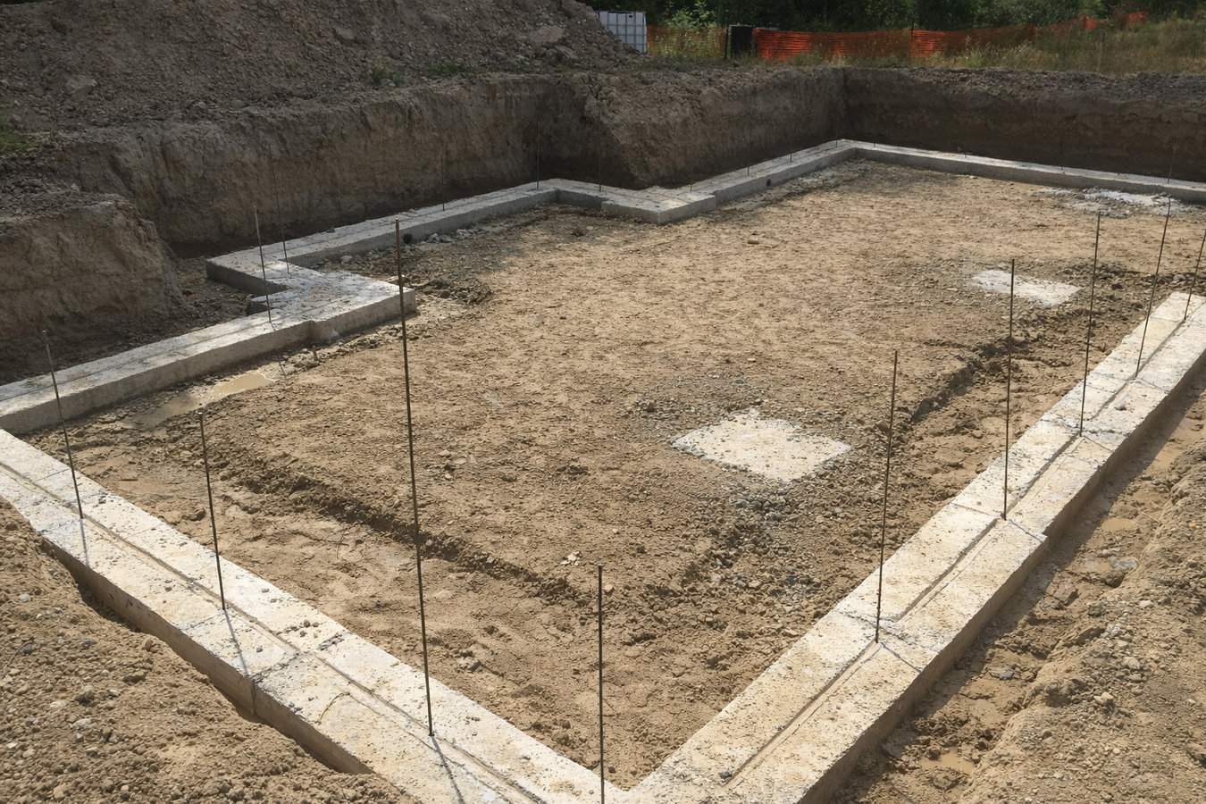 Concrete footings in Manhattan, KS